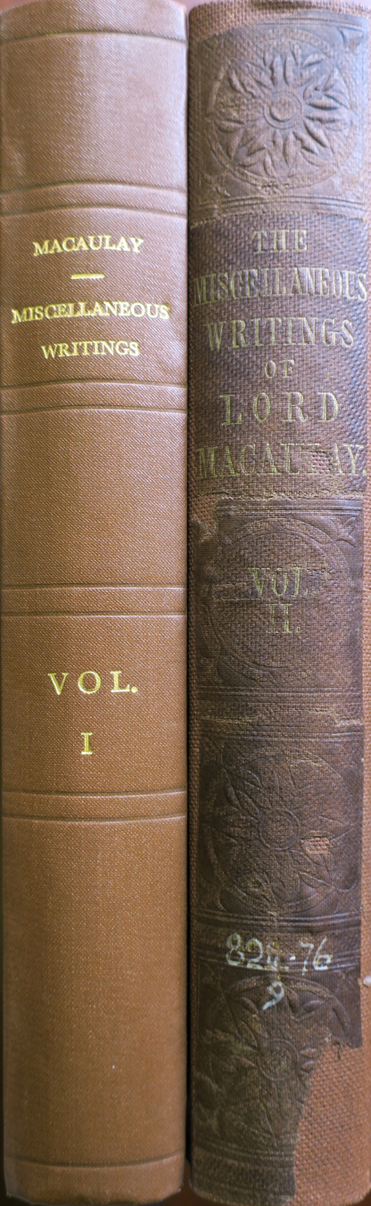 The miscellaneous writings of Lord Macaulay